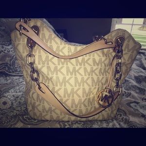 Michael Kors Gold Signature Handbag